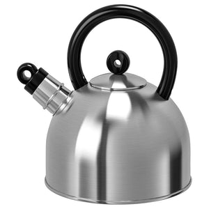 VATTENTÄTKettle, stainless steel/black 2 L