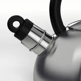 VATTENTÄTKettle, stainless steel/black 2 L