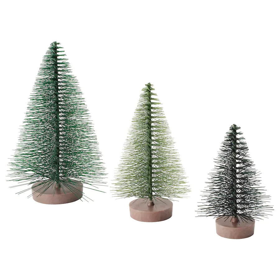VINTERFINT Decoration set of 3, tree green