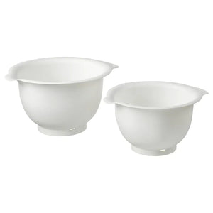 VISPADMixing bowl, set of 2, white