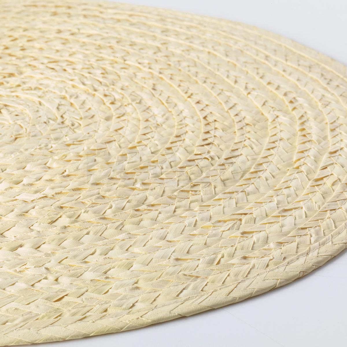 SLUTEN Place mat, palm leaf/natural